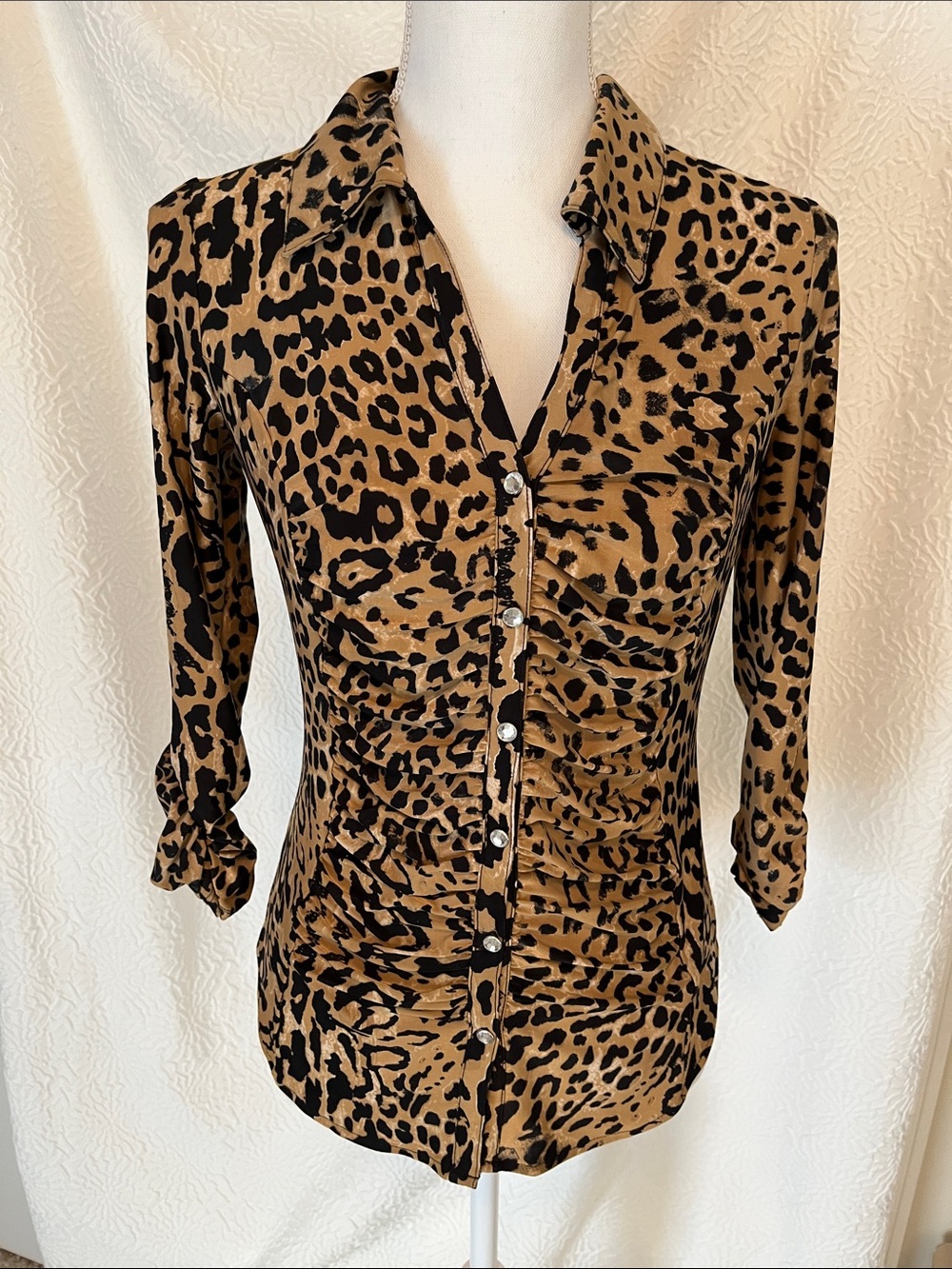 INC International Concepts Leopard-Print Top in Brown and Black